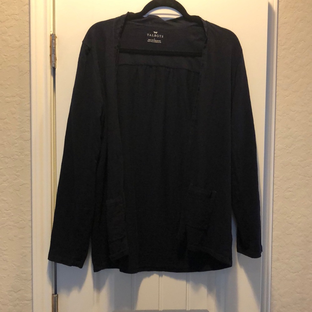 Talbots Navy flyaway tunic